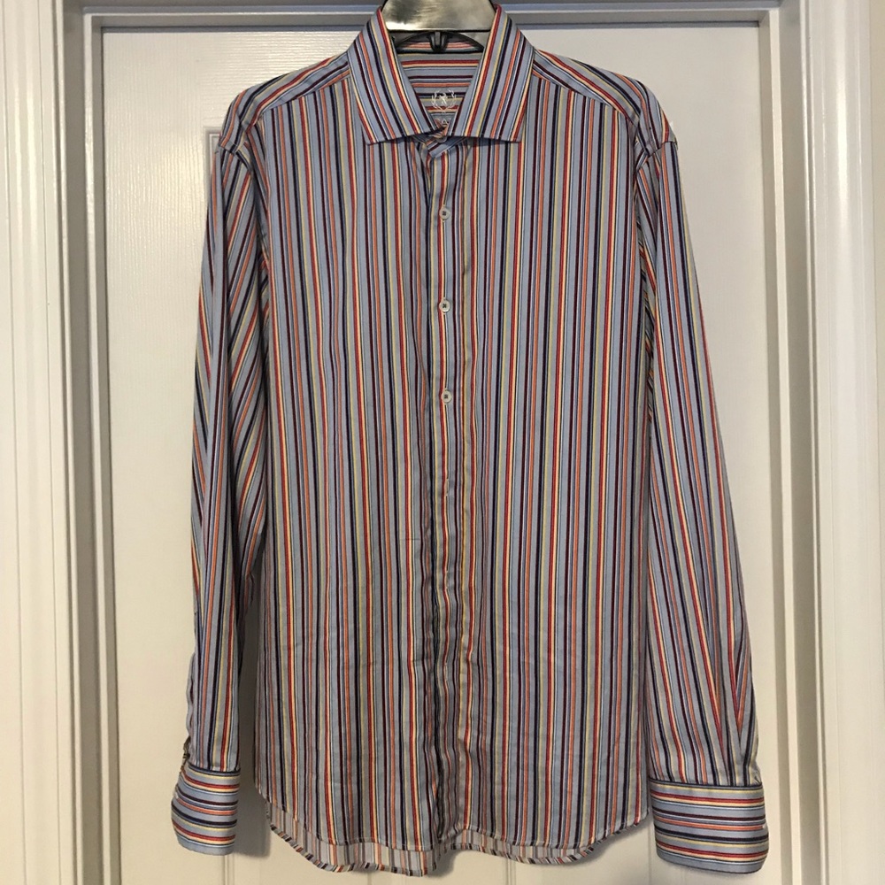 Bugatchi Uomo Men’s Striped Button-Up